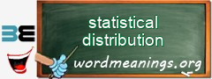 WordMeaning blackboard for statistical distribution